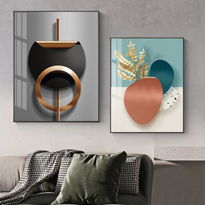Décoration murale moderne et luxueuse de salon Art botanique doré Impressions sur toile Visualisations 3D Photos Supports Papier de base - Product Image 2