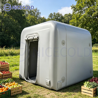 Entrepôt frigorifique gonflable modulaire portable, système de réfrigération temporaire pour le stockage alimentaire industriel