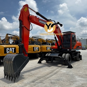 Gebrauchte Maschinen Doosan Radbagger Korea Leistungsstark für Bauarbeiten Gebrauchter Doosan 210w <span class=keywords><strong>7</strong></span>-Rad-Bagger - Product Image 6