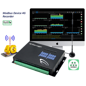 เครื่องบันทึกข้อมูล 4G GSM แบบไร้สาย พร้อมเซ็นเซอร์วัดอุณหภูมิและความชื้น Modbus สำหรับโรงเรือน  บันทึกแบบไร้กระดาษ - Product Image 3