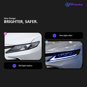 ไฟหน้า LED สำหรับรถยนต์โตโยต้า <span class=keywords><strong>Camry</strong></span> <span class=keywords><strong>ปี</strong></span> 2018-<span class=keywords><strong>2023</strong></span> รุ่นที่ 8 พร้อมไฟเลี้ยวแบบไดนามิก ไฟสูง DRL ประกอบสำเร็จ แบบเสียบปลั๊กใช้งานได้ทันที - Product Image 3
