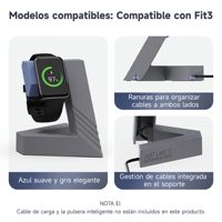 SIKAI Geometrischer Ladeständer für Samsung Galaxy Fit3/Fit2, Modulares Armband-Dock mit Kabelmanagement und Rutschfester Basis für den Schreibtisch