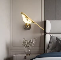 Lampes murales en forme d'oiseau, décoration de maison de luxe, applique murale LED, design postmoderne, éclairage décoratif d'intérieur
