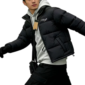 Veste d'hiver pour <span class=keywords><strong>homme</strong></span> <span class=keywords><strong>North</strong></span> originale, en duvet brillant, épaisse, coupe-vent, à capuche, avec veste chaude en coton pour le <span class=keywords><strong>ski</strong></span> de montagne, visage - Product Image 5