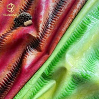 Tissu en cuir synthétique gaufré PVC imitation crocodile et serpent, 1 mm, 18 couleurs, pour sacs, chaussures, bagages et artisanat