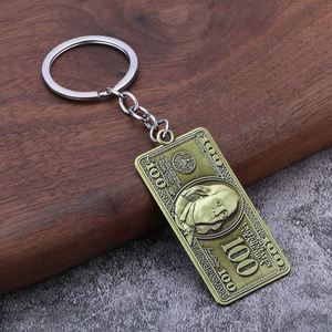 Colgante de Dólar Estadounidense en Aleación de Zinc Repujado, Diseño Creativo de Moneda, Ligero, Estilo Moderno y Minimalista, Souvenir Promocional Retro de $100 - Product Image 4