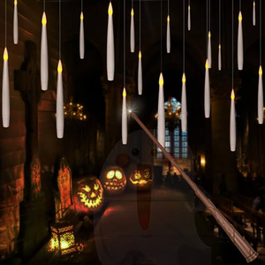 12 bougies LED sans flamme à piles, suspendues et flottantes, avec télécommande magique, pour Halloween, Noël et autres fêtes - Product Image 1