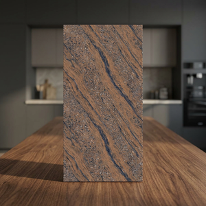 Foshan Fatong carreaux กระเบื้องพอร์ซเลนสีขาว600x1200มม. กระเบื้องเคลือบพื้นลายหินอ่อนสีน้ำตาล DC บราซิล - Product Image 2