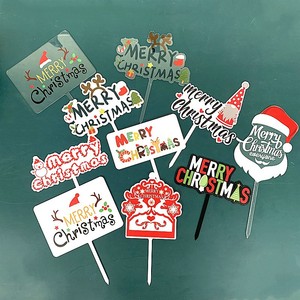 Honey And Sweetness Acrylic Christmas <b>Cake</b> Topper Merry Christmas Decoration 1.3mm Thick <b>Cake</b> <b>Decorating</b> <b>Supplies</b> - Product Image 1