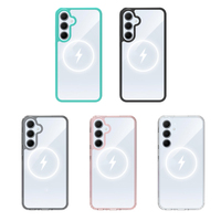 Coque de téléphone portable transparente antichoc en gros pour Samsung Galaxy A35 A26 A16, épaisseur 1,5 mm, aimants pour charge sans fil