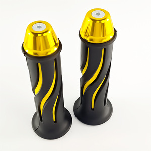 Qiangye <b>Motorcycle</b> Handlebar <b>Grips</b> Black Yellow Two Tone Off Road Wear Resistant Factory Direct Sales - Product Image 4