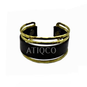 Atiqco Indian Fashion Cute Bracelets & Bangles Made of Copper Alloy Antique Silver Plated Popular Wedding Party Gift Brown Color - Product Image 3