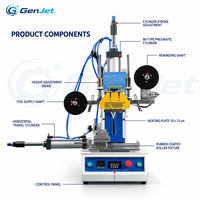 Machine de marquage à chaud pneumatique industrielle de haute qualité avec alimentation automatique en feuille pour l'estampage de logos sur bouteilles et tubes