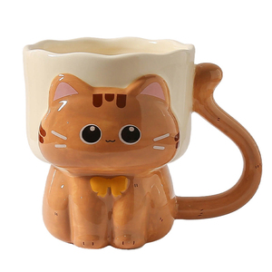 Taza de Cerámica Lelyi Linda y Hermosa con Diseño de Gato Taza para Café y Agua para el Hogar - Product Image 5