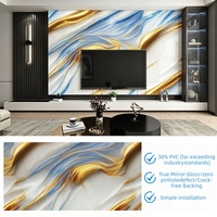 Nouvelle série de couleurs, panneau mural en marbre avec revêtement UV, feuille de PVC haute brillance pour revêtement mural intérieur de magasin commercial