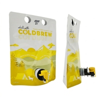 Pochette Doypack Personnalisée en Aluminium Imprimée par Héliogravure 1,5L 10L pour Vin et Jus avec Valve Papillon Vitop Jetable