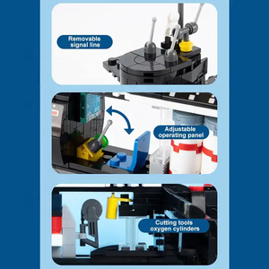 नई 094 परमाणु पनडुब्बी मॉडल बिल्डिंग ब्लॉक ने WW2 सैन्य शैक्षिक खिलौने मैक बनाने के लिए बनाया - Product Image 6