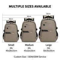 Sac à dos scolaire imperméable en nylon tendance avec compartiment pour ordinateur, sac à livres pour étudiants, sacoche pour ordinateur portable personnalisable avec logo OEM pour lycée et université