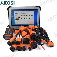 Herramienta de Diagnóstico Multifuncional 7 en 1 para Camiones Pesados X Truck Y009, Herramienta de Reparación Automotriz Universal para Maquinaria Diésel + Tableta FZ G1