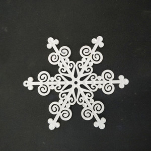 Large sélection de pendentifs et décorations de Noël en plastique de style coréen et européen/américain en forme de flocon de neige - Product Image 6