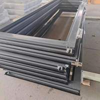 Porte pliante en aluminium avec verre trempé à rupture de pont thermique 6063-T5, certifiée CE, vente en gros, taille personnalisée, directement de l'usine