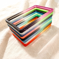 Étuis pour cartes de crédit en TPU à paillettes multicolores, design antichoc, sans fermeture, blocage RFID, pour cartes d'identité, documents et cartes de visite