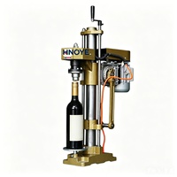 Machine de scellage de capsules thermorétractables en PVC pour bouteilles de vin, d'huile d'olive et de produits culinaires, semi-automatique
