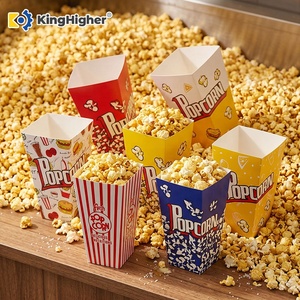 Boîtes à Popcorn Personnalisées – Emballages Jetables en Papier, Seau Carré pour Cinéma, Contenants Rétro Personnalisables - Product Image 1