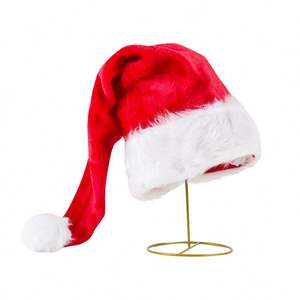 Chapeaux de Noël doux personnalisés avec motif Père Noël pour adultes, unisexe, toutes saisons, extra longs, pour fêtes et célébrations - Product Image 1