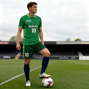 Maillot de football unisexe haute qualité 2025-2026 – Ensemble de football thaïlandais rétro à manches courtes séchage rapide - Product Image 1