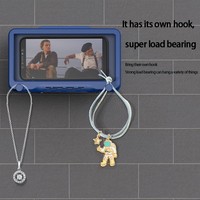 Accessoires de douche de style mignon rotatif à 360 degrés Support de téléphone étanche flexible pour salle de bain
