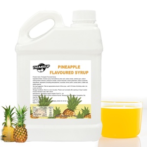Ingrédients liquides de sirop aromatisé aux fruits concentrés de jus d'ananas pour le thé à bulles Smoothie Slush thé fruité pour les magasins de thé au lait - Product Image 1