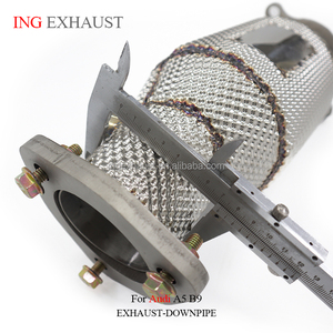 Tubo de escape ING para AUDI <span class=keywords><strong>A5</strong></span> B9 Precursor de dos puertas/cuatro puertas/4WD 2017 + 2,0 T con escudo térmico catalítico pieza de rendimiento automático - Product Image 6