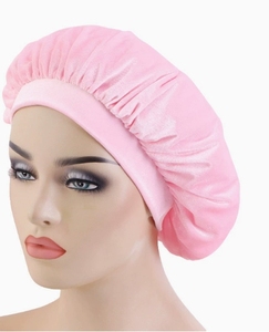 Gorro de Dormir Cómodo para Mujer, Turbante para el Cabello, Gorro de Terciopelo, Gorro de Dormir con Banda Ancha, Regalo Promocional - Product Image 4