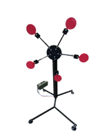 Cible de tir électrique automatique en acier Junhe Texas Five Star pour entraînement de compétition en extérieur, résistance au vent niveau 6