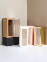 Customized 8*8*8'' 18*18*20''8x8x20cm Paper Boxes With Viewing Window, Candle Packaging Boxes Suitable for Wine Glass Gift Boxes