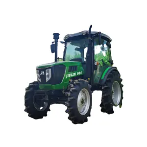 Hoge Kwaliteit China Tractoren Met Landbouw Bijlagen Implementeert 70HP 80HP 90HP 100HP 4WD Landbouwtractor Met Een/C Cabine