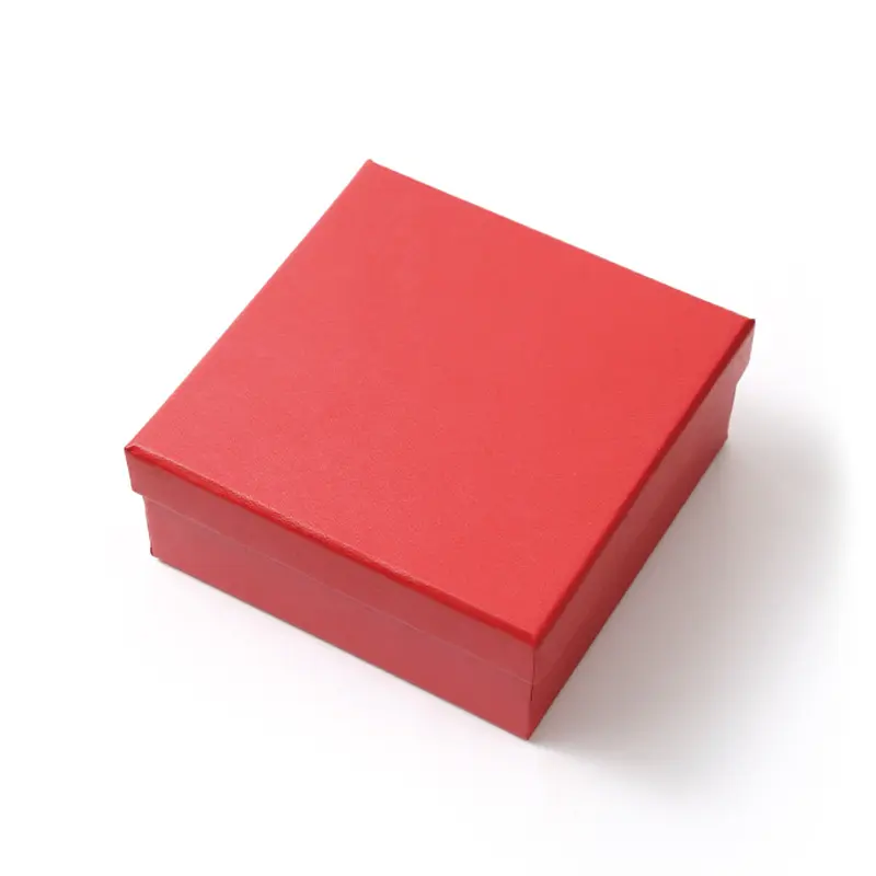 Grosir kotak kertas warna Solid kemasan kotak perhiasan Logo merek kustom kotak hadiah kualitas tinggi untuk bisnis kecil