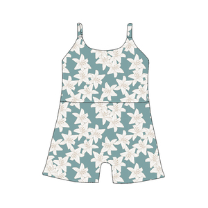 <span class=keywords><strong>Costume</strong></span> <span class=keywords><strong>da</strong></span> bagno intero casual estivo all'ingrosso per bambine, stile hawaiano con spalline, per neonate - Product Image 4