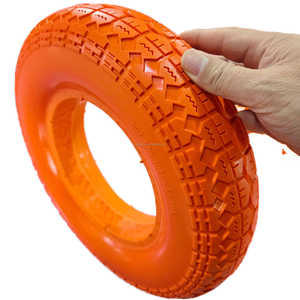 Usine Maxtop 13 pouces 3.50-7 PU pneus solides <span class=keywords><strong>roues</strong></span> remplies de mousse de polyuréthane <span class=keywords><strong>pour</strong></span> chariot chariots à outils <span class=keywords><strong>brouette</strong></span> tondeuses à gazon - Product Image 1