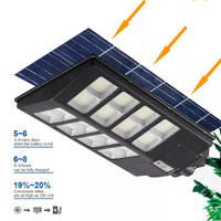 Bon Lampadaire Solaire Tout-en-Un 800W 1000W 1200W 2000W, Lampadaire Solaire LED Intégré Étanchéité IP67