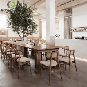 ออกแบบตกแต่งภายในร้านเบเกอรี่บูติก เฟอร์นิเจอร์เบเกอรี่แบบกำหนดเอง ตู้โชว์เบเกอรี่ไม้ ตู้โชว์ขนมปัง - Product Image 5