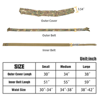 Ceinture tactique modulaire IDOGEAR 500D réglable en nylon camouflage MOLLE MRB