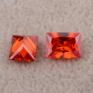 Populaire Rechthoek Zirkonia Sieraden Wit Roze Groen Amethist Geel Granaat Oranje Cz Stenen In Vele Kleuren Beschikbaar - Product Image 3