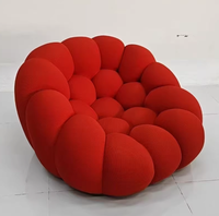 Housse de canapé bulle convertible sur mesure en tissu pour fauteuil rond paresseux, idéale pour salon, appartement, hôtel