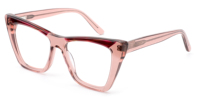 UAN UAI Nuevo Estilo de Moda: Monturas Ópticas de Acetato de Alta Calidad para Mujer con Diseño de Ojo de Gato Grande, Montura Óptica de Acetato Grueso