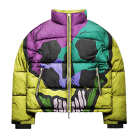 Veste d'hiver rembourrée à bulles, imprimée par sublimation, streetwear personnalisée OEM, pour homme, fabriquée par le fabricant