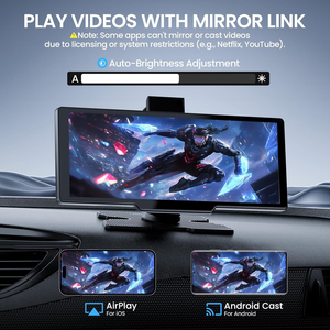 Drivesynckits 10 Inch Phổ Thông Minh Không Dây Carplay Màn Hình Cho Xe Tay Miễn Phí Điều Khiển Bằng Giọng Nói Xách Tay GPS Navigator Màn Hình - Product Image 5