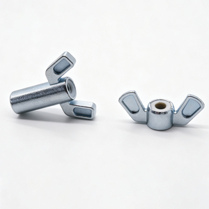 Écrou à oreilles en acier forgé zingué, filetage métrique, écrou à serrage manuel, fixation personnalisée - Product Image 1