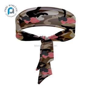 Bandeau fête de l'indépendance patriotique pur pour hommes femmes enfants filles garçons personnalisé drapeau américain Ninja <span class=keywords><strong>Sport</strong></span> bandeau cravate dos - Product Image 3